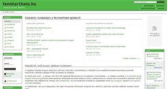 Desktop Screenshot of fenntarthato.hu