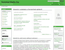 Tablet Screenshot of fenntarthato.hu